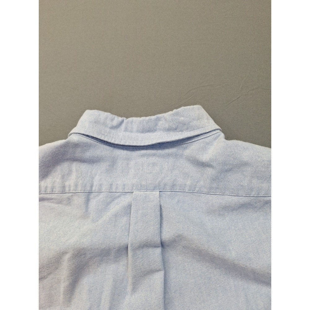 Polo Ralph Lauren Mens Slim Fit XL Blue Chambray Flesh Pony Preppy Golf Office - Picture 11 of 12